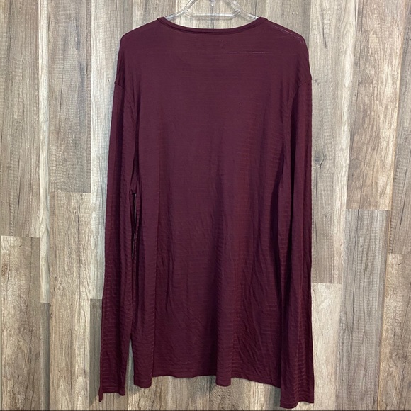 Nordstrom Calibrate Texture Stripe Long Sleeve Tee - Picture 3 of 7